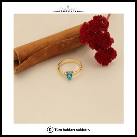 925 Ayar Gümüş Özel El Yapımı Birthstone Yüzük