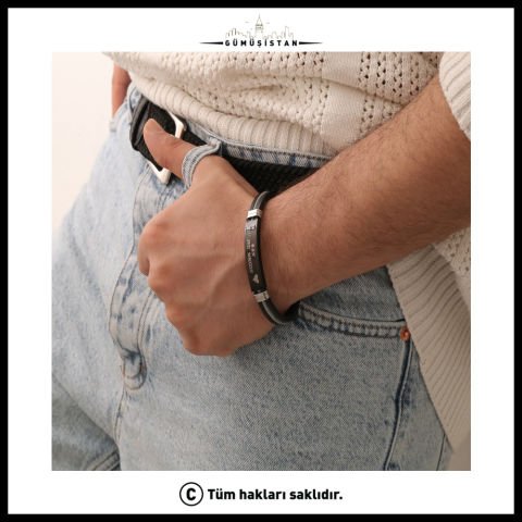 Kişiye Özel Erkek Çelik Bileklik