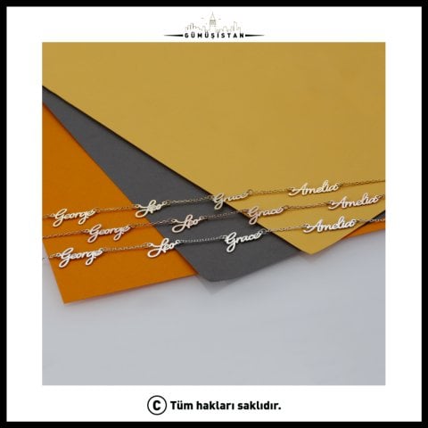 Kişiye Özel Çok İsimli Kolye – Aile ve Çocuk İsimleri Kolyesi