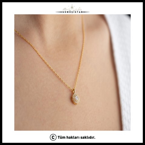 925 Ayar Gümüş Haziran Doğum Taşı Takı Seti – Alexandrite Renkli Kolye ve Küpe Seti