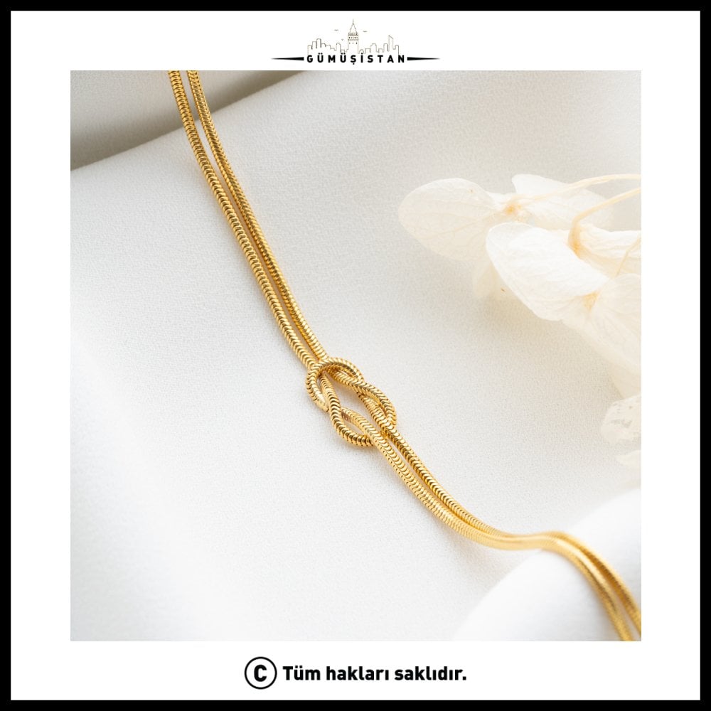 925 Ayar Gümüş Düğüm Bileklik