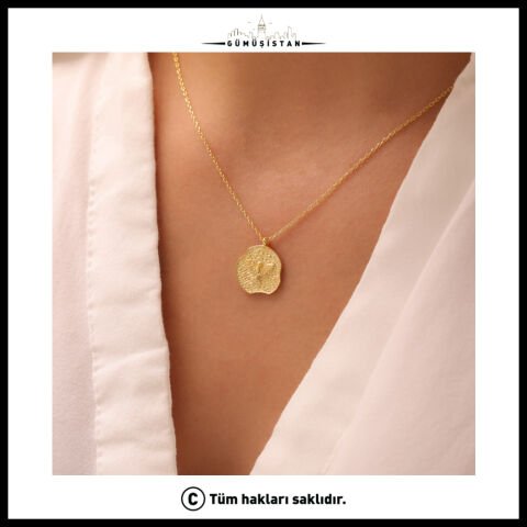 925 Ayar Gümüş Anka’nın İzleri İsimli Anka Plaka Kolye