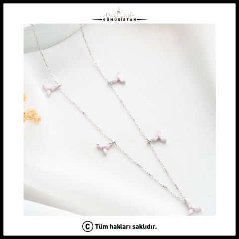 925 Ayar Gümüş Üç Yapraklı Kolye