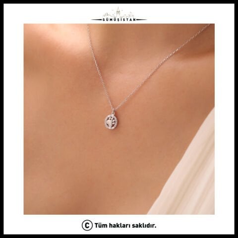 925 Ayar Gümüş Patili Kolye