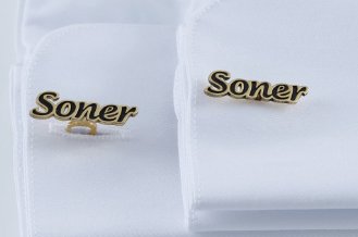 Yeni yıl için hediye kol düğmesi