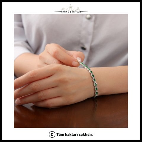 925 Ayar Gümüş Asansörlü Bileklik