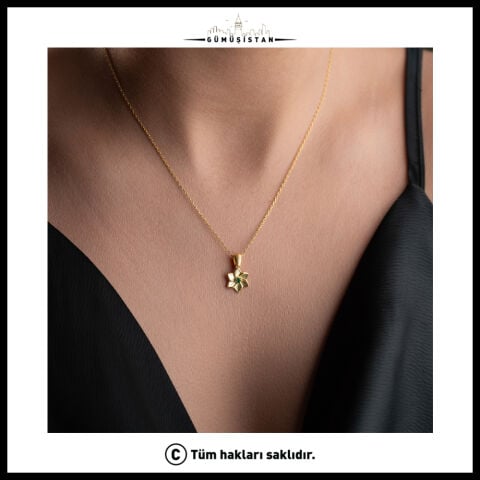 Kişiye Özel Doğum Ayı Çiçeği ve Doğum Taşı Kolye