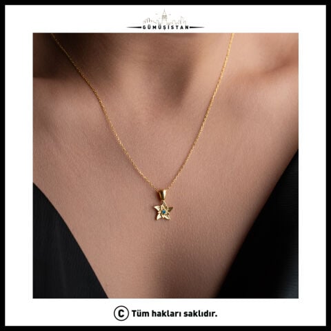 Kişiye Özel Doğum Ayı Çiçeği ve Doğum Taşı Kolye