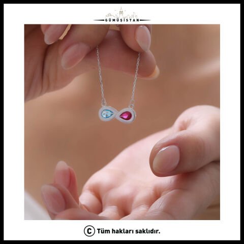 14 Ayar Altın Kaplama Sonsuzluk Figürlü Bujiteri Kolye