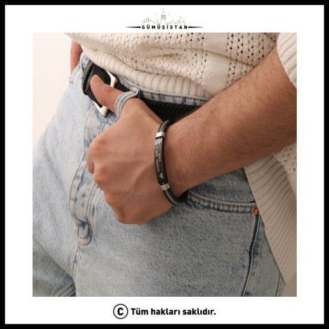 Kişiye Özel Erkek Çelik Bileklik