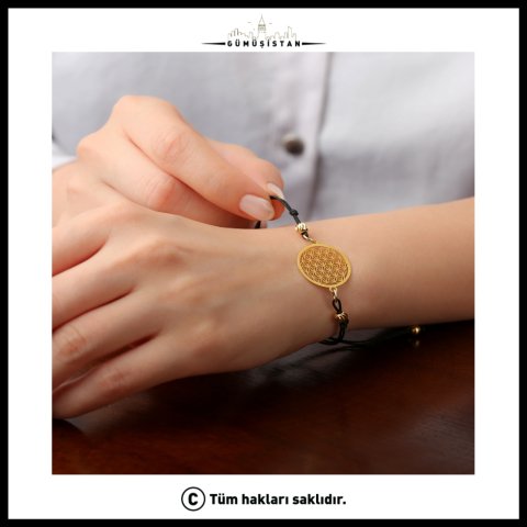 925 Ayar Gümüş Örgü Model Makrome Bileklik