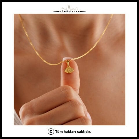 Göz Nazarlı Döküm Kolye – Bujiteri