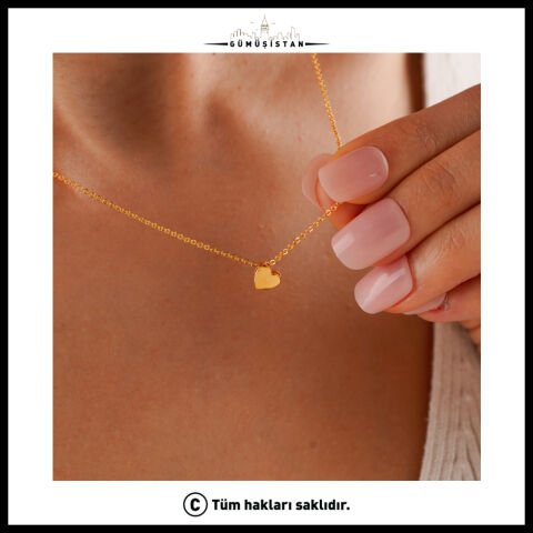 Minimalist Kalp Kolye - Bujiteri