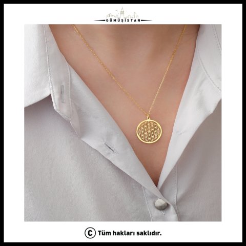 925 Ayar Gümüş Örgü Model Plaka Kolye
