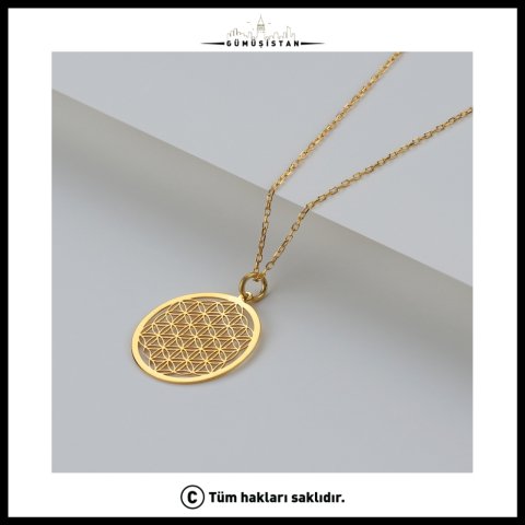 925 Ayar Gümüş Örgü Model Plaka Kolye