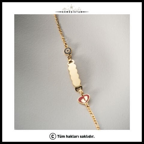 925 Ayar Gümüş Minik Ayak İzi Masalı Bilekliği