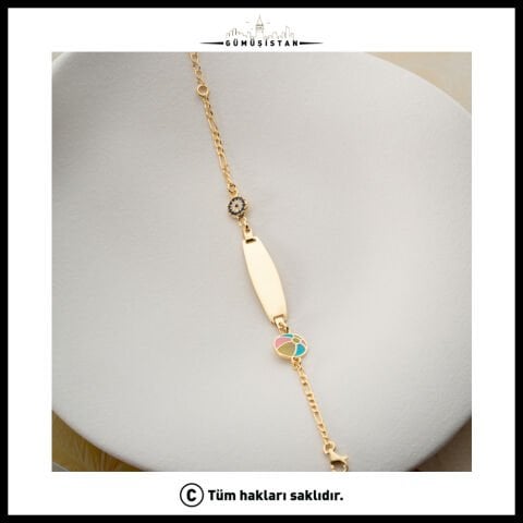 925 Ayar Gümüş Minik Balonlu Bileklik