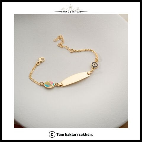 925 Ayar Gümüş Minik Balonlu Bileklik