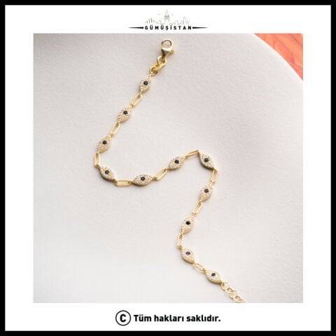 925 Ayar Gümüş Göz Nazarlı Bileklik