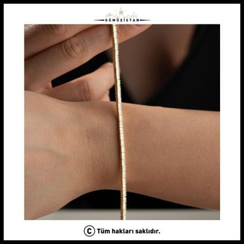 925 Ayar Gümüş Baget Suyolu Bileklik