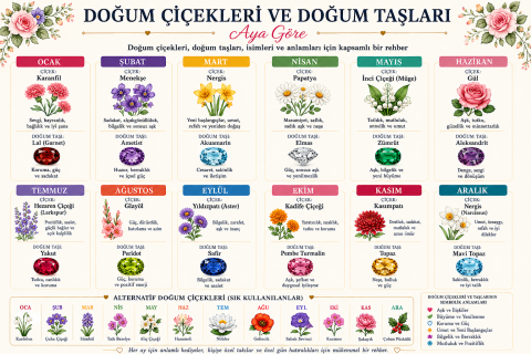 925 Ayar Gümüş Kasım Ayı Topaz & Şakayık Doğum Çiçeği Yüzüğü