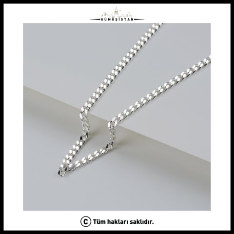 925 Ayar Gümüş Gurmet Zincir Kolye