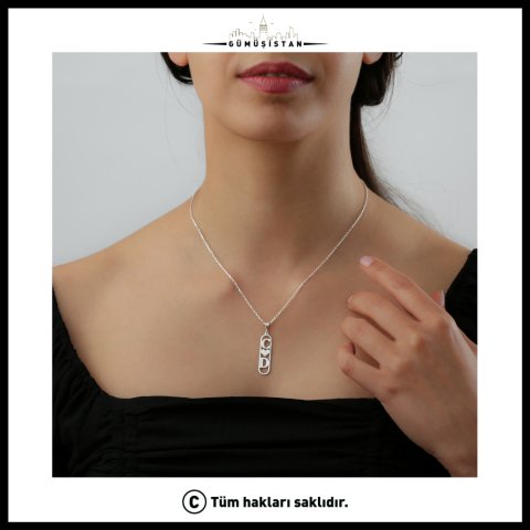 Kişiye Özel İki Harfli Kalp Kolye – Çift Baş Harfli Aşk Kolyesi