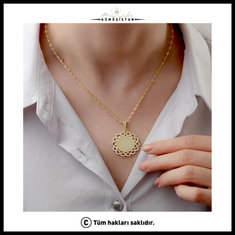 925 Ayar Gümüş Dualı Sonsuzluk Detaylı Kolye