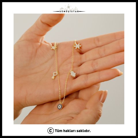 925 Ayar Gümüş Şans Kolyesi