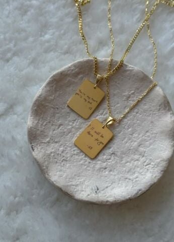 Kendi El Yazın ile Plaka Kolye - 925 Ayar Gümüş