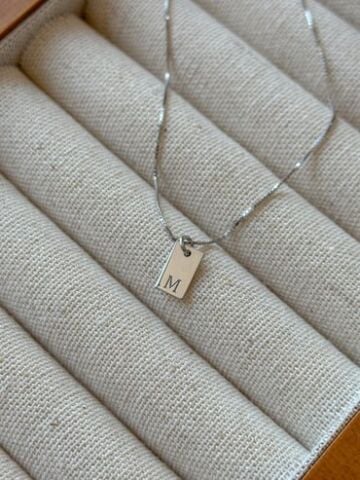 Minik Unisex Harf Kolye - 925 Ayar Gümüş