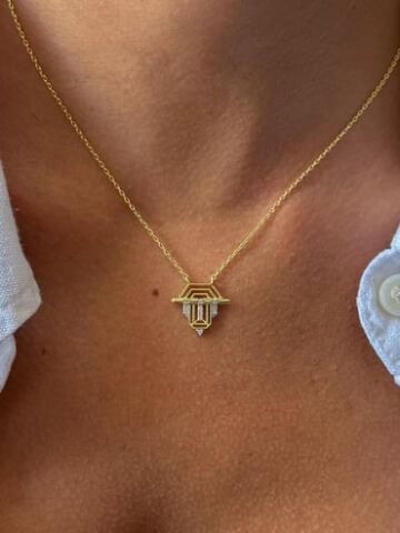 Taşlı Minik Serenay Kolye - 925 Ayar Gümüş