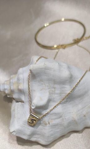 Otantik Harf Kolye - 925 Ayar Gümüş