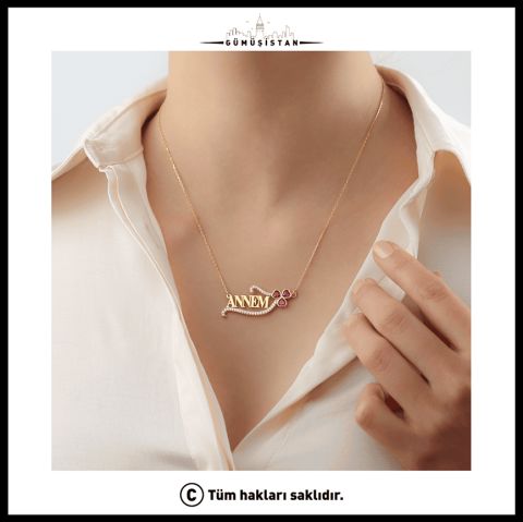 925 Ayar Gümüş Annem Kolye