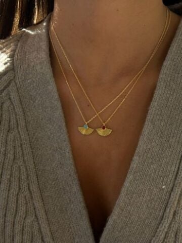 Yelpaze Kolye 1 - 925 Ayar Gümüş