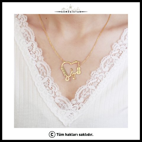 925 Ayar Gümüş Müzisyen Kolyesi