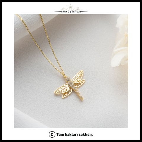 925 Ayar Gümüş Yusufçuk Kolye