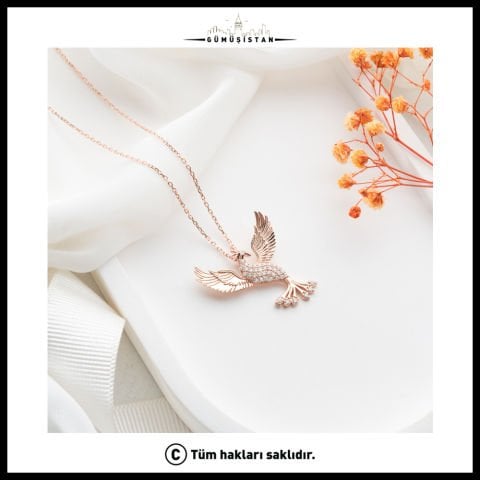 925 Ayar Gümüş Anka Kuşu Kolye