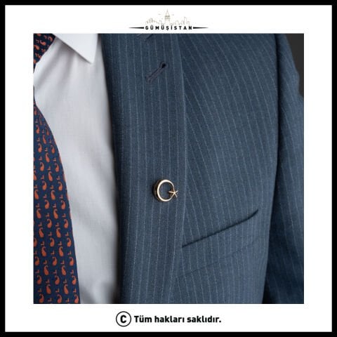 Ay Yıldız Yaka Rozeti – Türk Bayrağı Temalı Ceket Yaka İğnesi | Şık Unisex Rozet