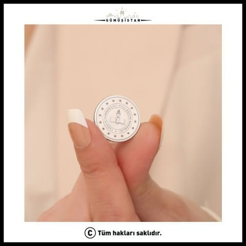 Rhoudium Kaplama Ahşap Kutulu Öğretmenler Günü Yaka İğnesi