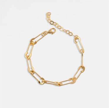 Çengel Zincir Bileklik - 925 Ayar Gümüş