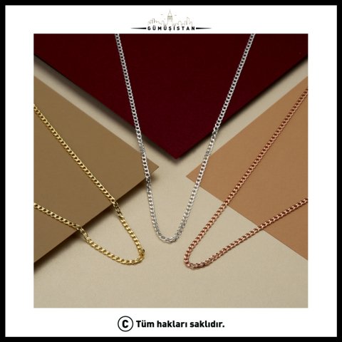 925 Ayar Gümüş Zincir Kolye