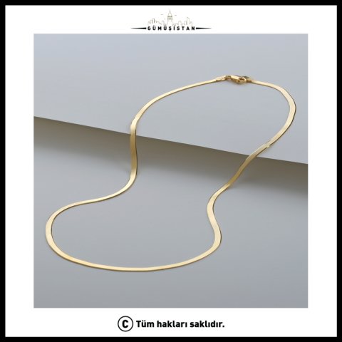 925 Ayar Gümüş Zincir Kolye