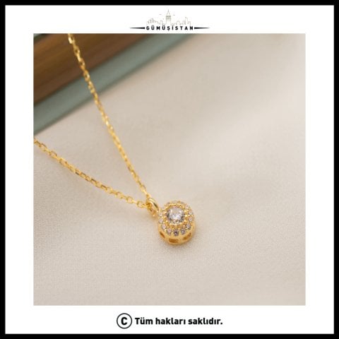 925 Ayar Gümüş Haziran Ayı Doğum Taşı ( Alexsandrite ) Kolye