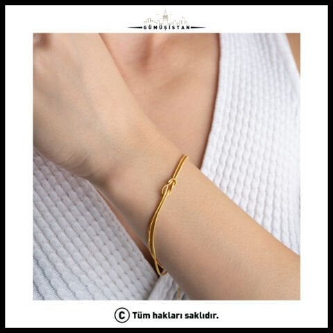 925 Ayar Gümüş Düğüm Bileklik