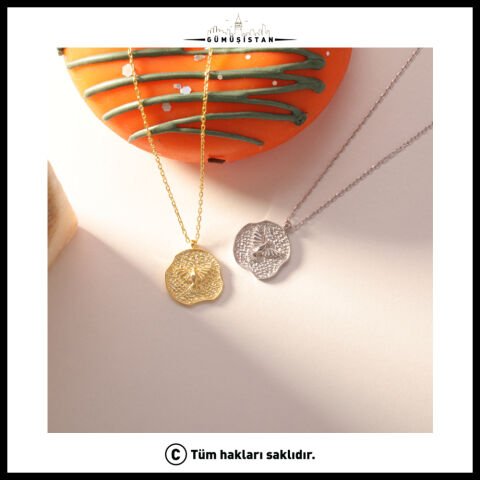 925 Ayar Gümüş Anka’nın İzleri İsimli Anka Plaka Kolye