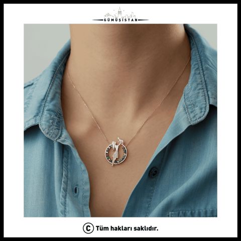 925 Ayar Gümüş Anne Bebek Kolyesi
