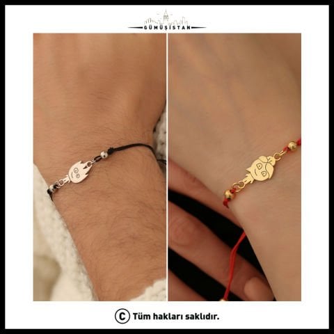 Sevgililer Gününe Özel Ateş Ve Su Bileklik ( Çİft )