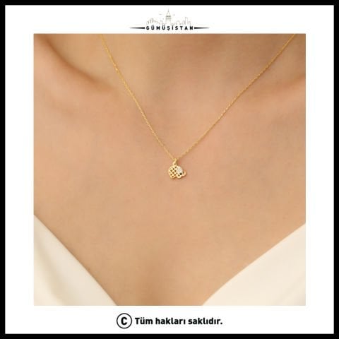 925 Ayar Gümüş Filli Kolye