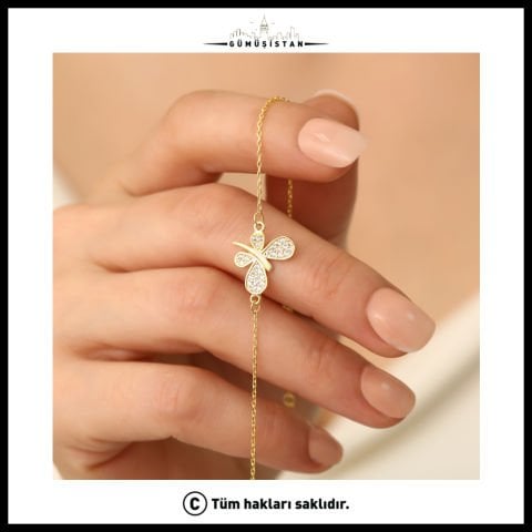 925 Ayar Gümüş Zirkon Taş Yusufçuk Bileklik